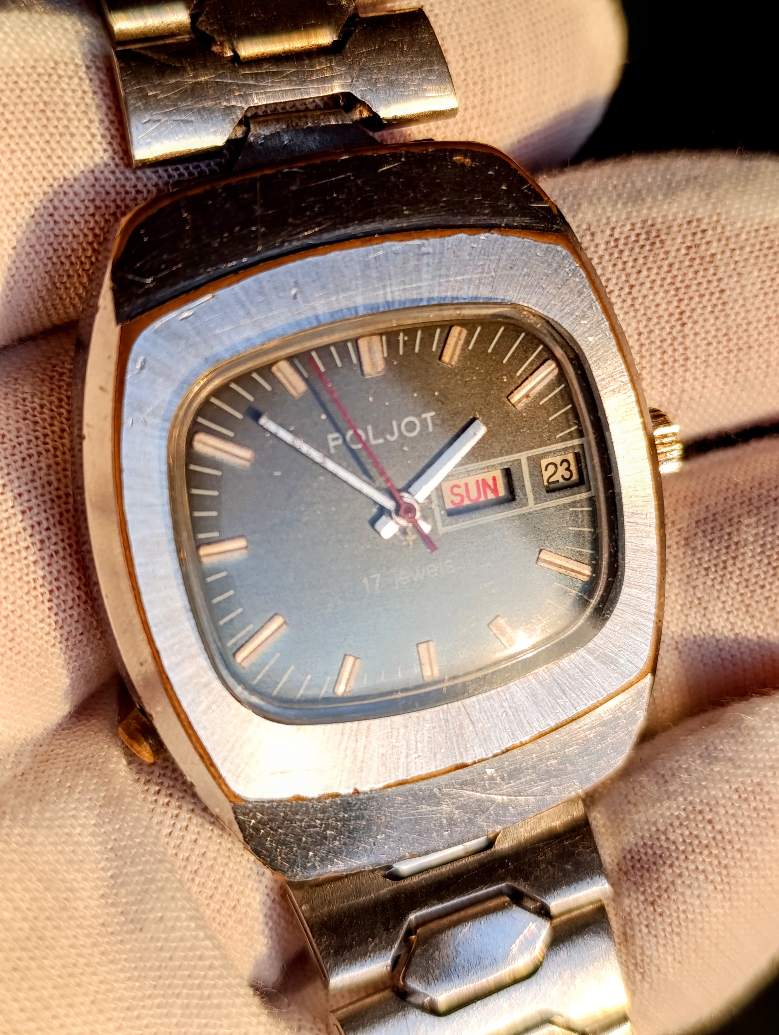 Vintage Poljot 2628.H Soviet Mechanical Watch First Moscow Watch Factory  – thumbnail 7
