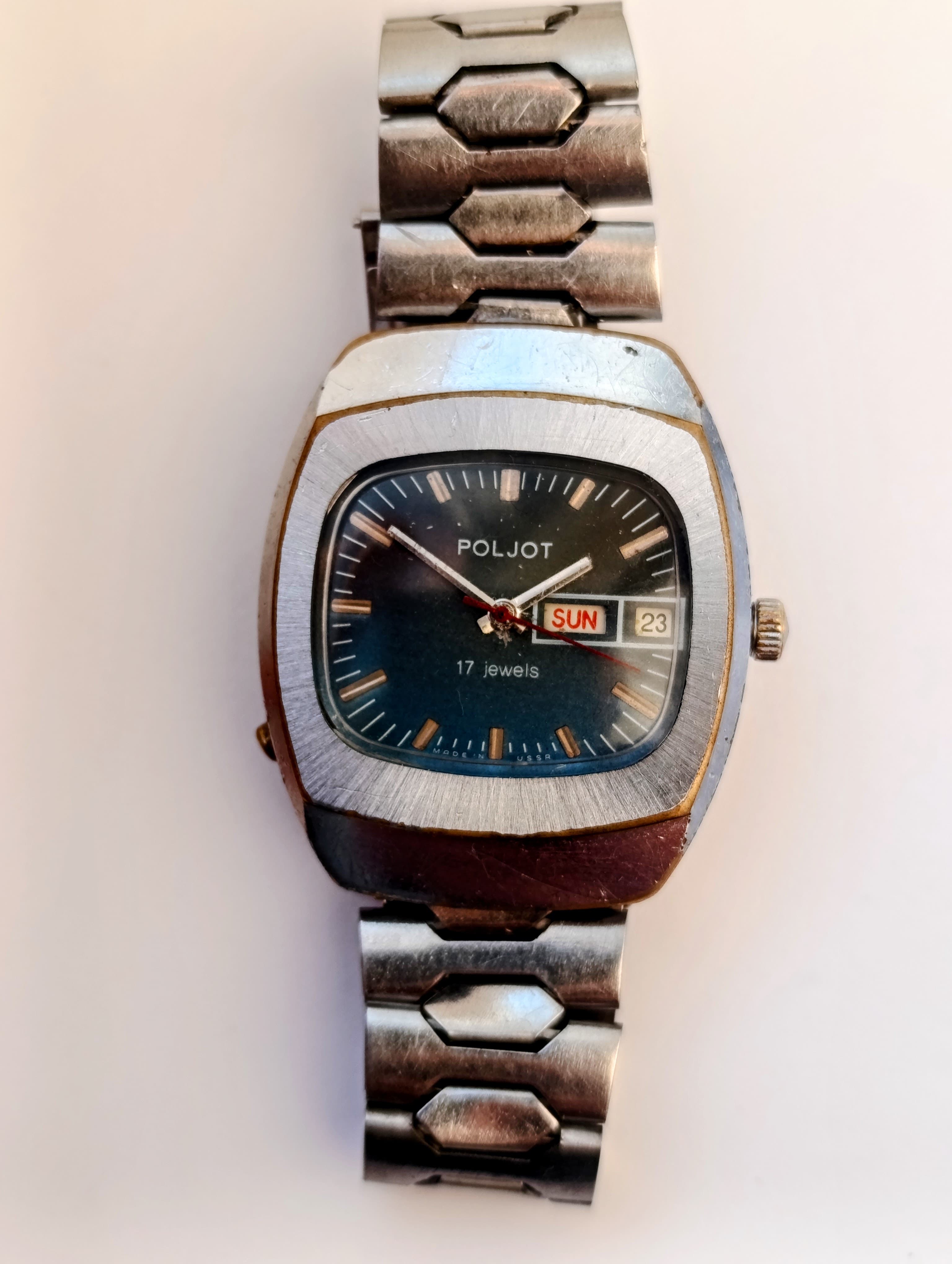 Vintage Poljot 2628.H Soviet Mechanical Watch First Moscow Watch Factory  – thumbnail 6