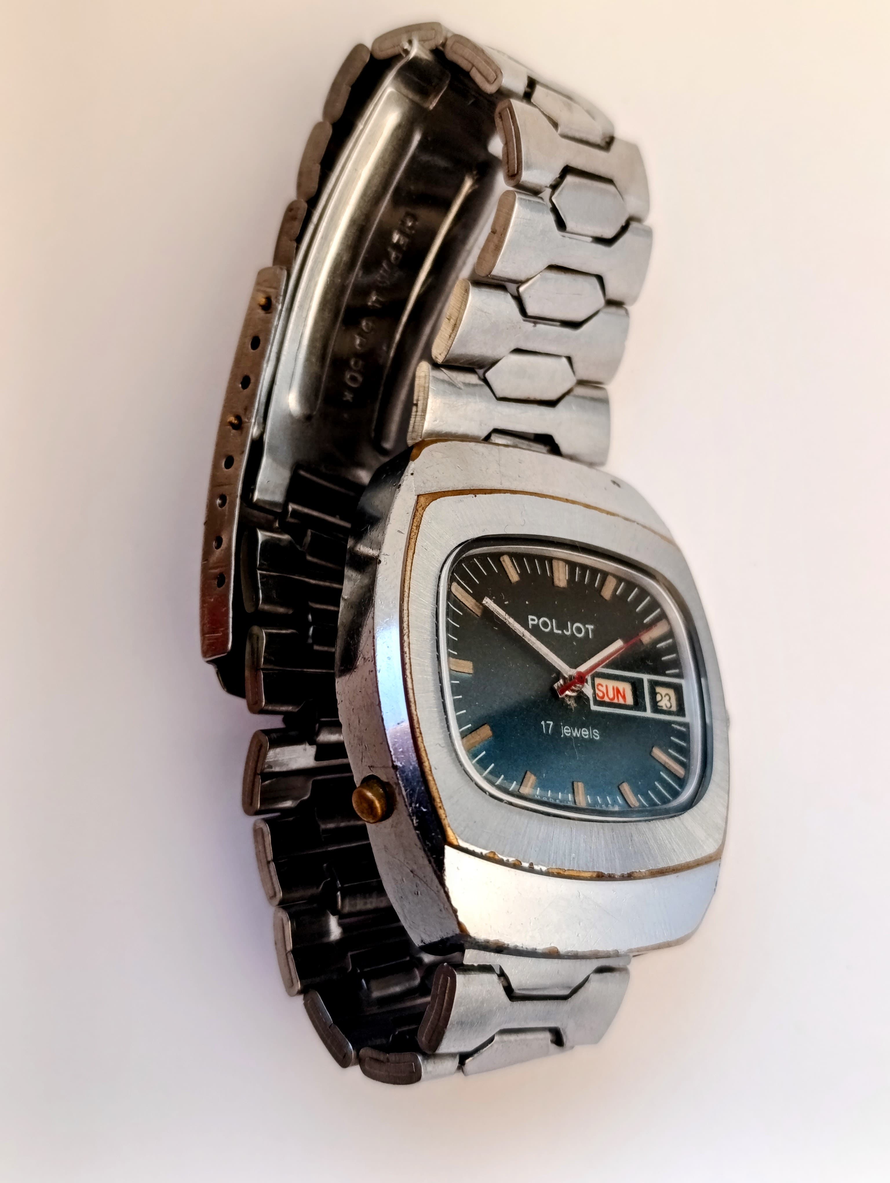 Vintage Poljot 2628.H Soviet Mechanical Watch First Moscow Watch Factory  – thumbnail 5