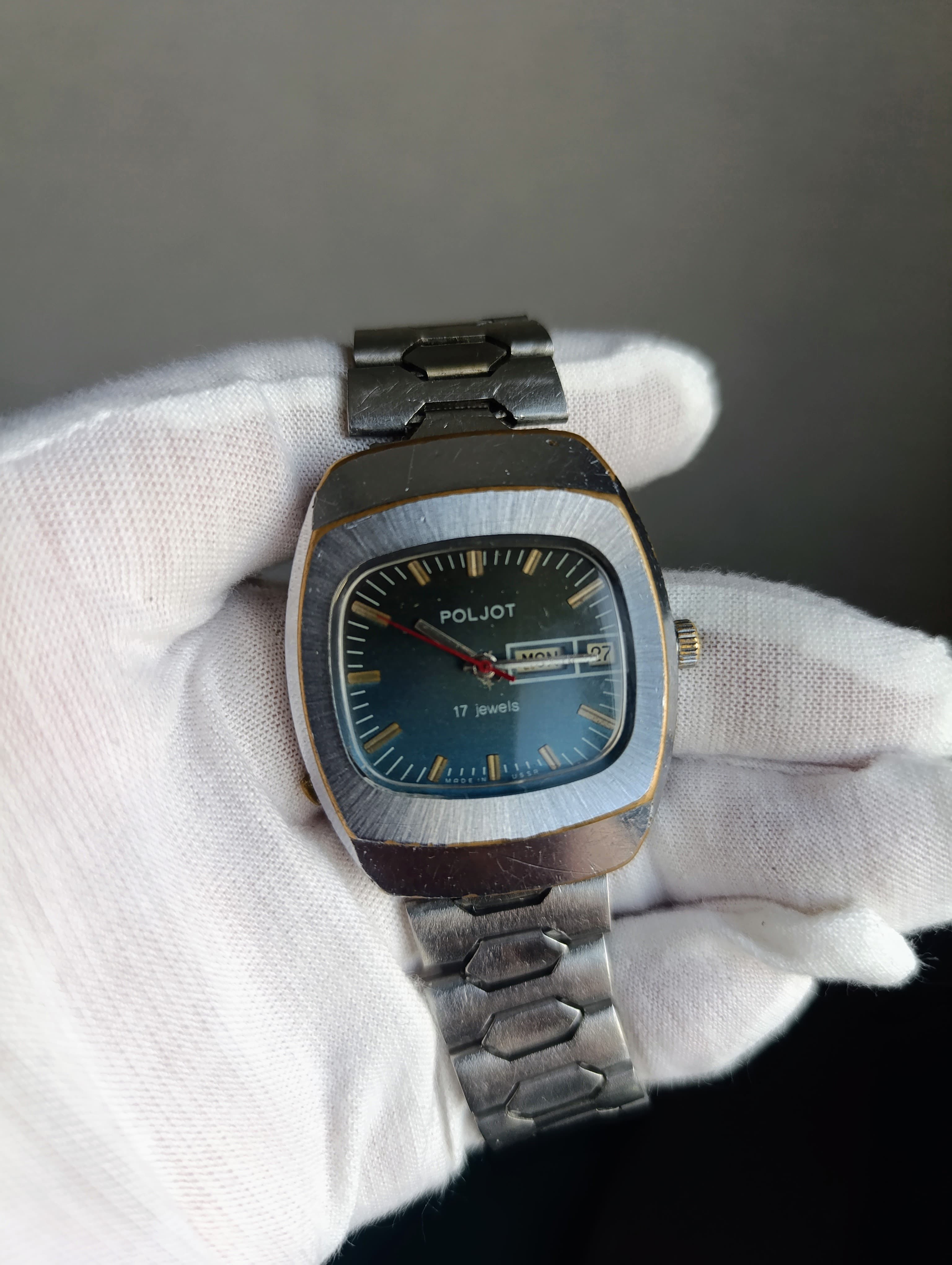 Vintage Poljot 2628.H Soviet Mechanical Watch First Moscow Watch Factory  – thumbnail 16