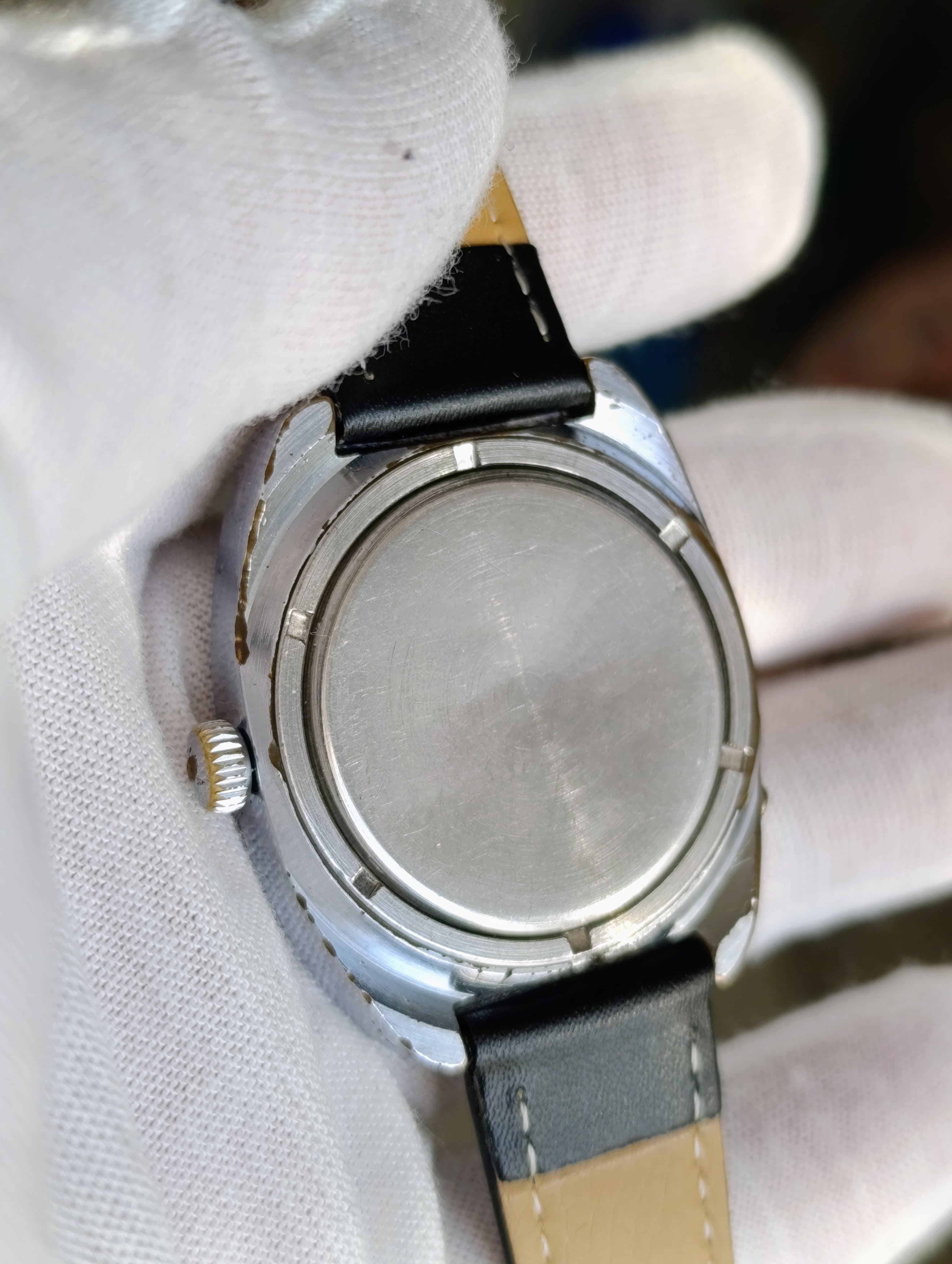 Poljot 2628H Vintage USSR Mechanical Watch First Moscow Watch Factory Blue Dial – thumbnail 7