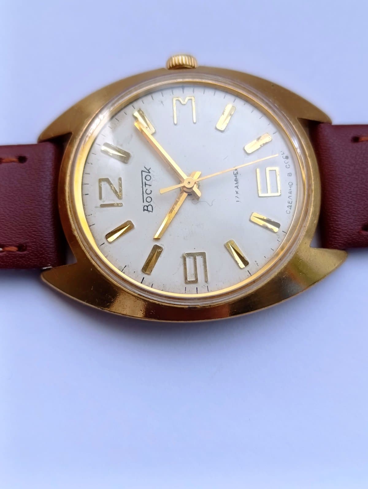 Original Vostok 2409A Soviet Wristwatch with Gold Plated Case, 1970s – thumbnail 11