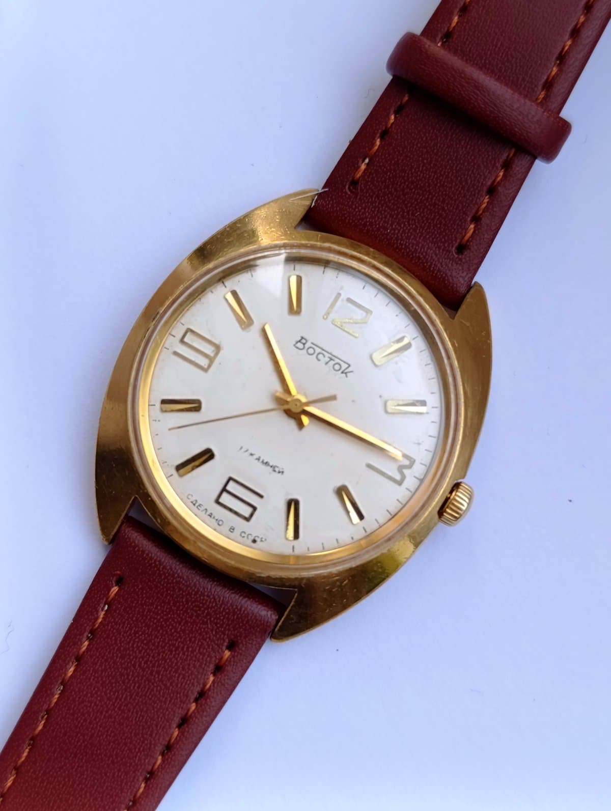 Original Vostok 2409A Soviet Wristwatch with Gold Plated Case, 1970s – thumbnail 6
