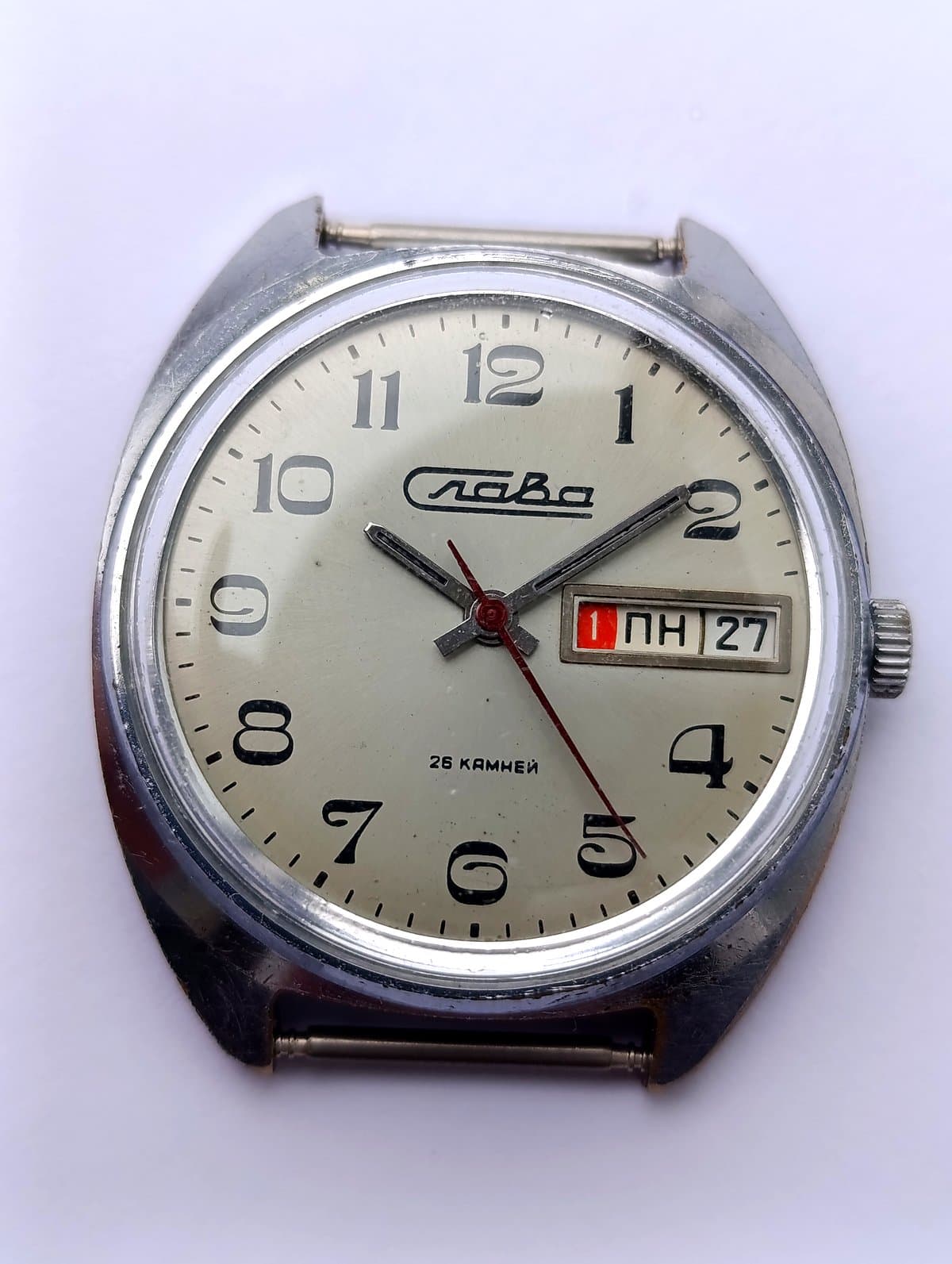 Slava 2428 Mechanical Watch 1980s – Soviet Triple Calendar, 26 Jewels – thumbnail 10