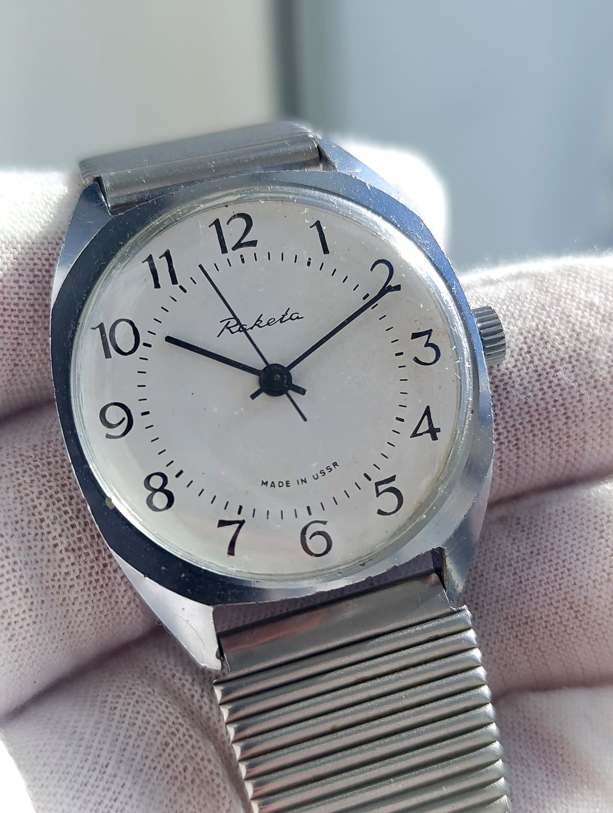 Vintage Raketa 621094 USSR Mechanical Watch – 1980s Petrodvorets Fully Serviced – thumbnail 8