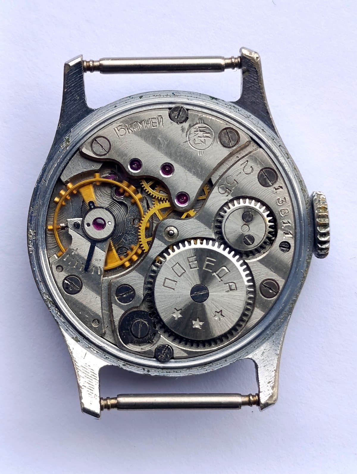 Vintage Soviet Watch Pobeda Cal.: 2602 Chistopol Watch Factory Made in USSR 1955 – thumbnail 2