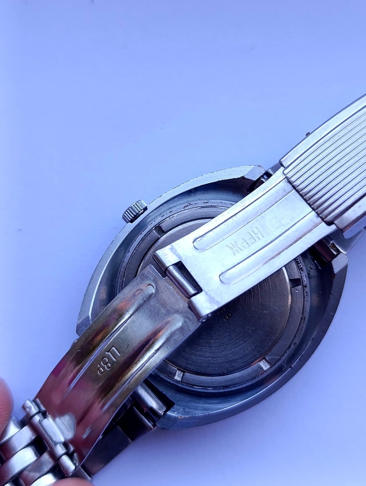 Vintage Komandirskie Soviet Watch Cal. 2234 Hacking Made in USSR Steel Bracelet – thumbnail 7