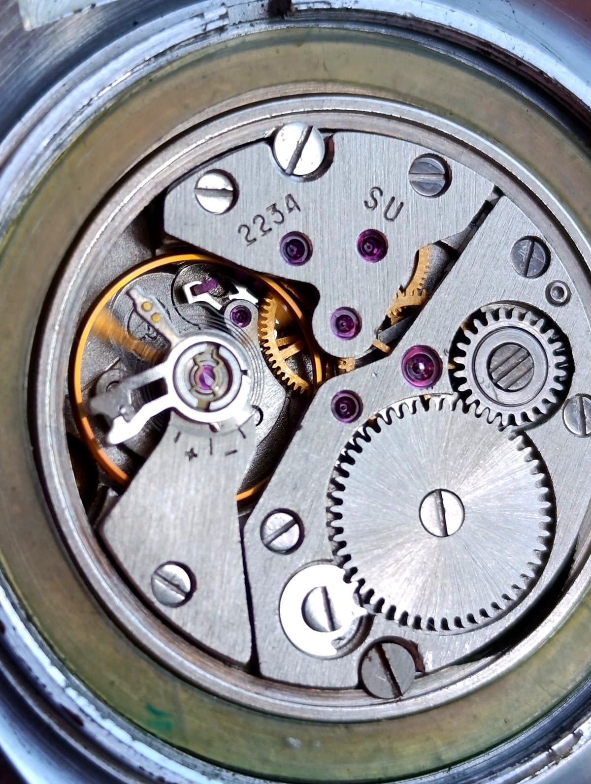 Vintage Komandirskie Soviet Watch Cal. 2234 Hacking Made in USSR Steel Bracelet – thumbnail 2