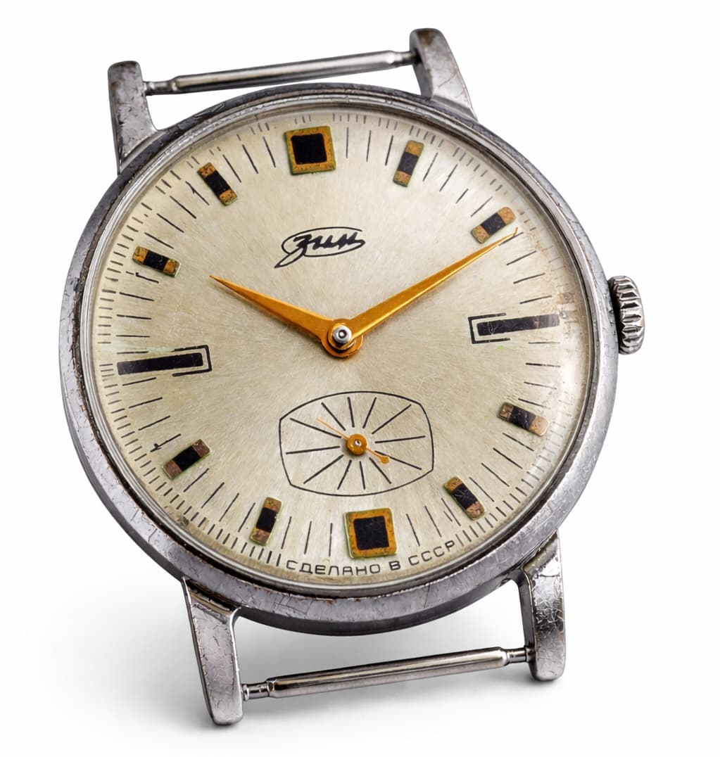 Vintage ZIM Watch Made in USSR – Cal 2602 Mechanical 1970s Soviet Watch – thumbnail 1