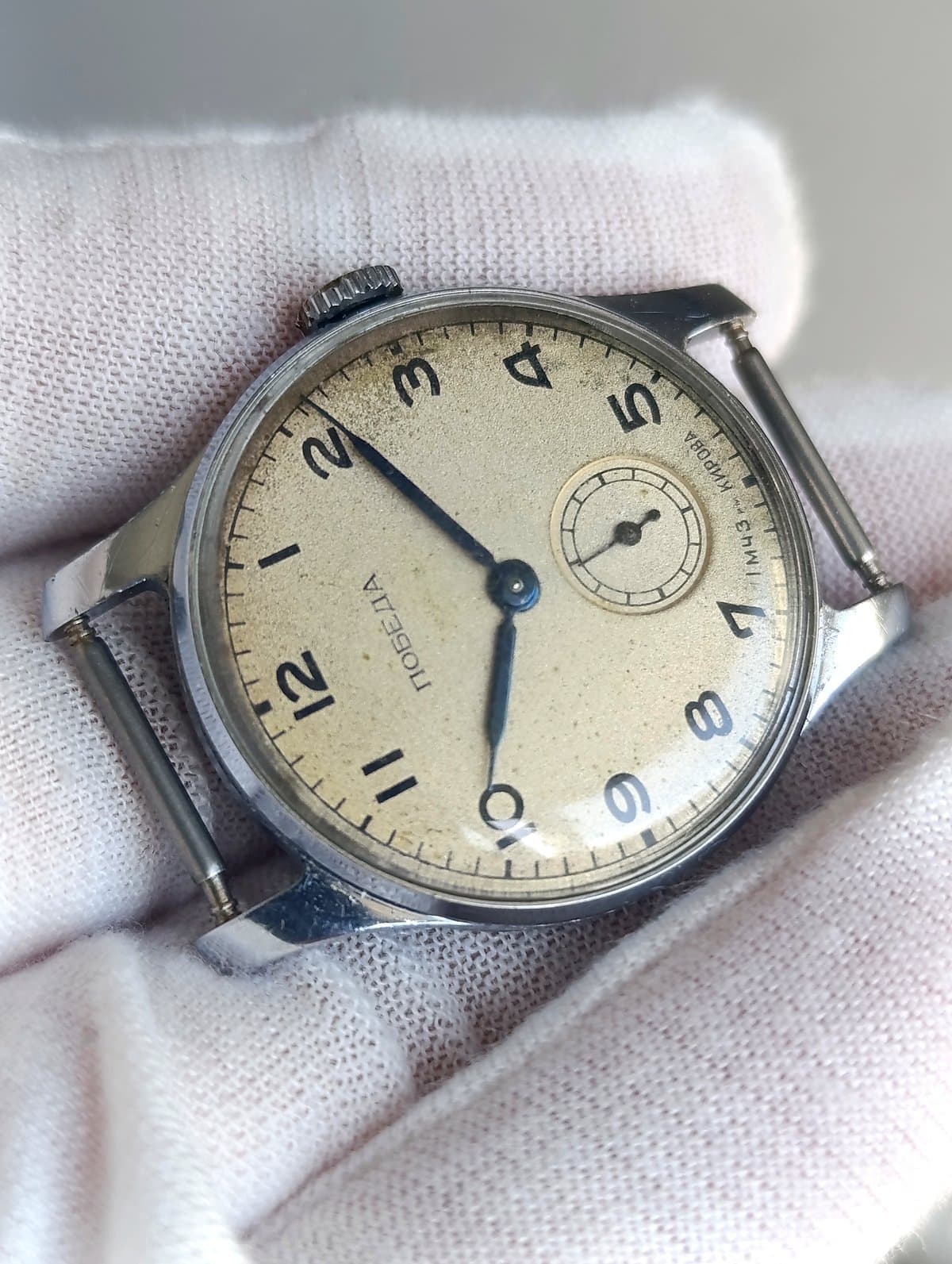 Vintage Pobeda Watch Cal 2602 Model ЧН-802К 15 Jewels First Moscow Watch Factory – thumbnail 8