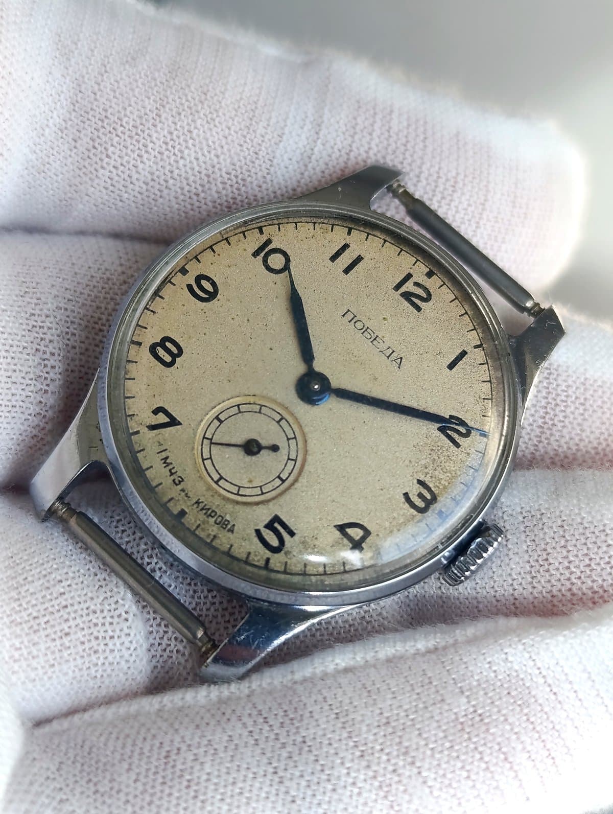 Vintage Pobeda Watch Cal 2602 Model ЧН-802К 15 Jewels First Moscow Watch Factory – thumbnail 4