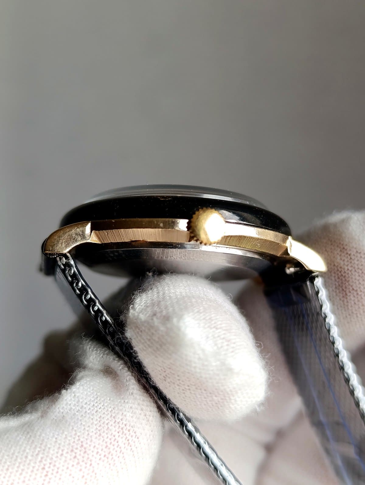Raketa Black Prince USSR Watch 1980s Gold Plated Crosshair Dial Serviced Vintage – thumbnail 9