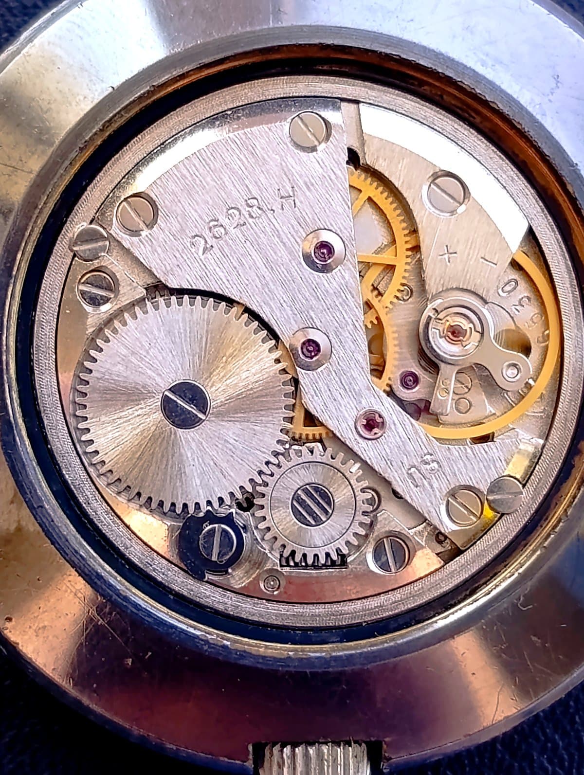 Raketa UFO 1980s USSR Watch Mechanical 2628H Day Date Vintage Rare – thumbnail 2