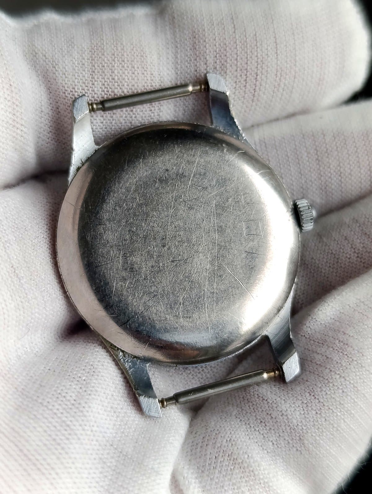 KAMA USSR Watch 1958 Vintage Mechanical Black Dial Small Seconds Classic – thumbnail 3