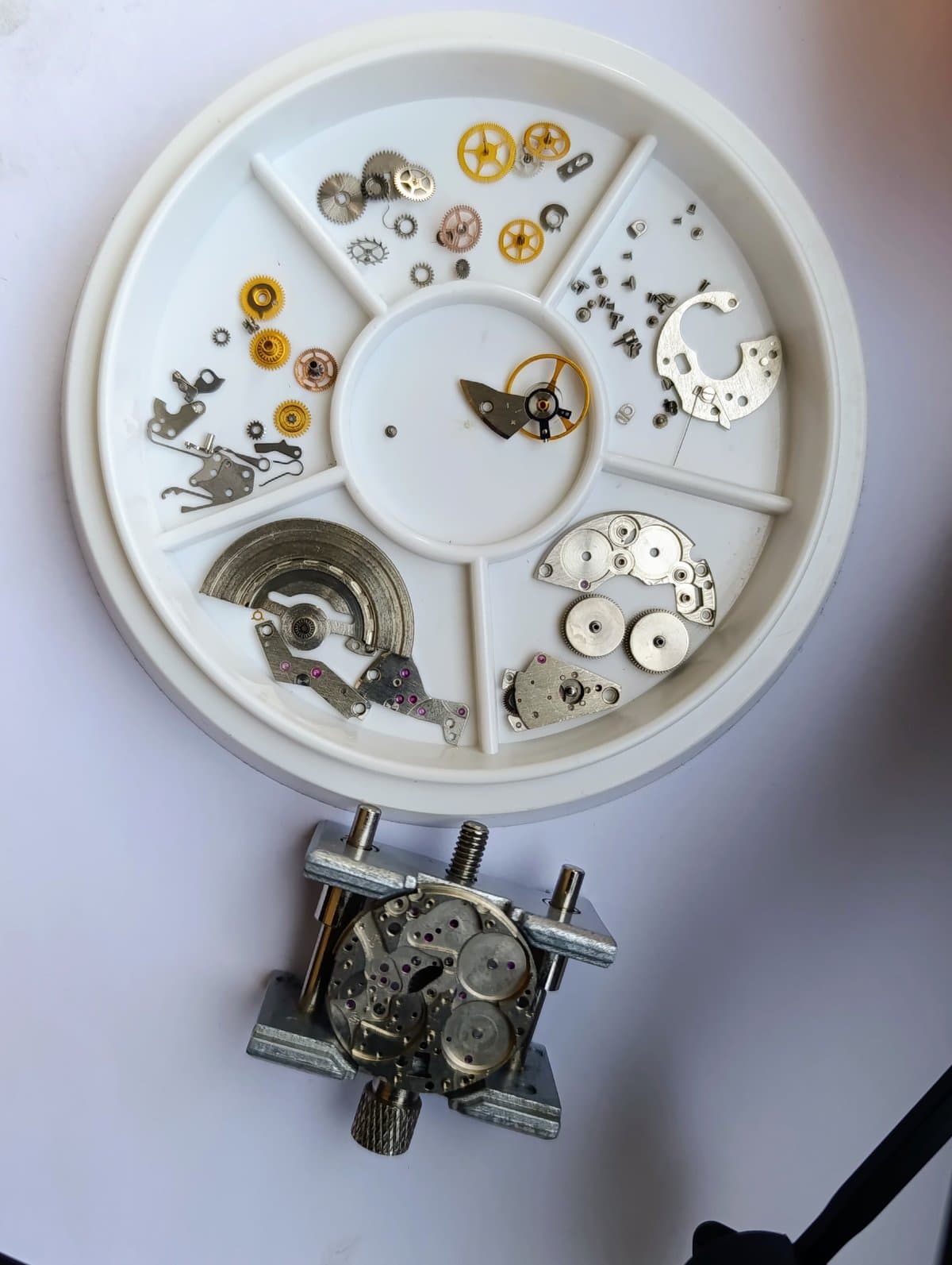 Vintage Slava USSR Automatic Watch 27 Jewels Cal 2427 Day Date Green Dial 1980s – thumbnail 11
