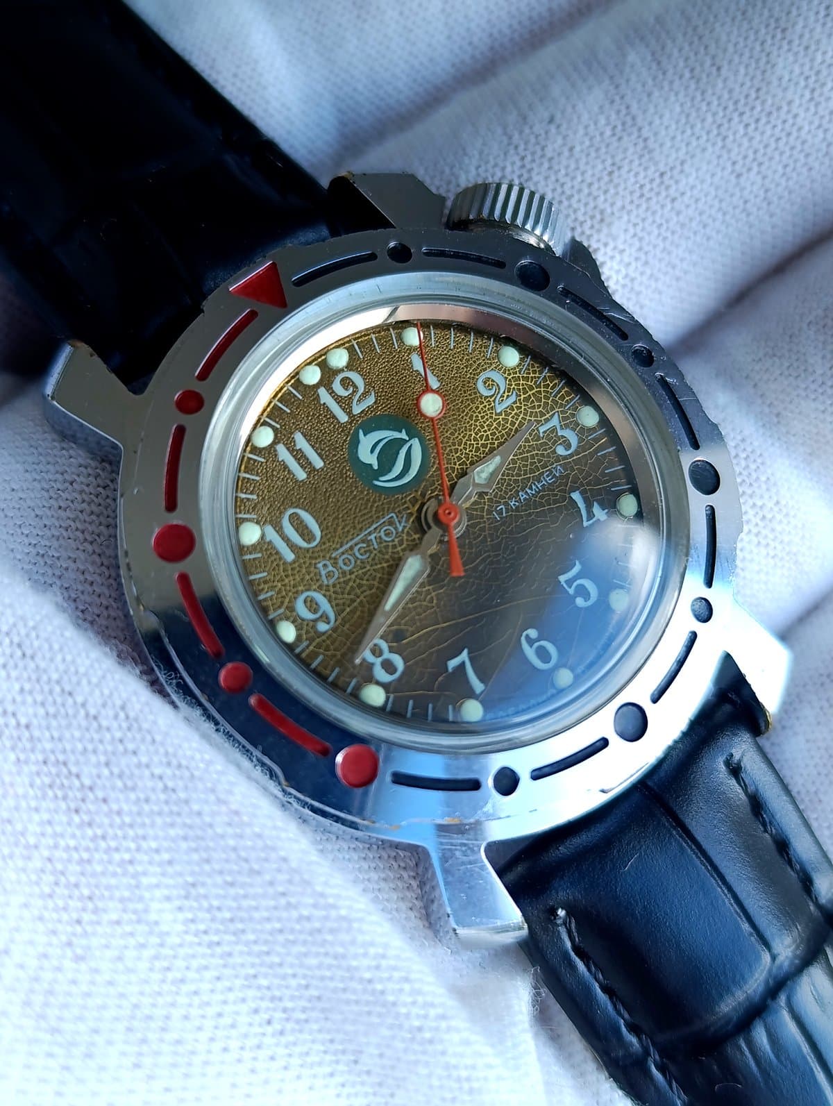 Vintage Vostok Kadet Amphibia 1980s USSR Mechanical Watch Cal. 2409A Dolphin  – thumbnail 10