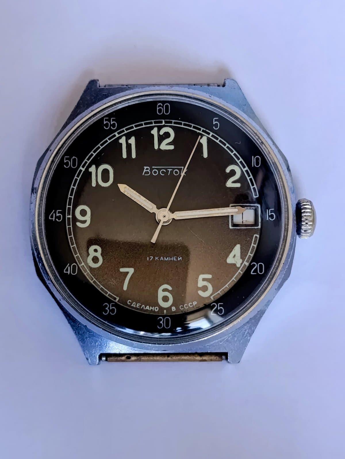 Soviet Vostok Watch 1980s Model 291175 Cal.2414A Serviced Vintage USSR – thumbnail 10