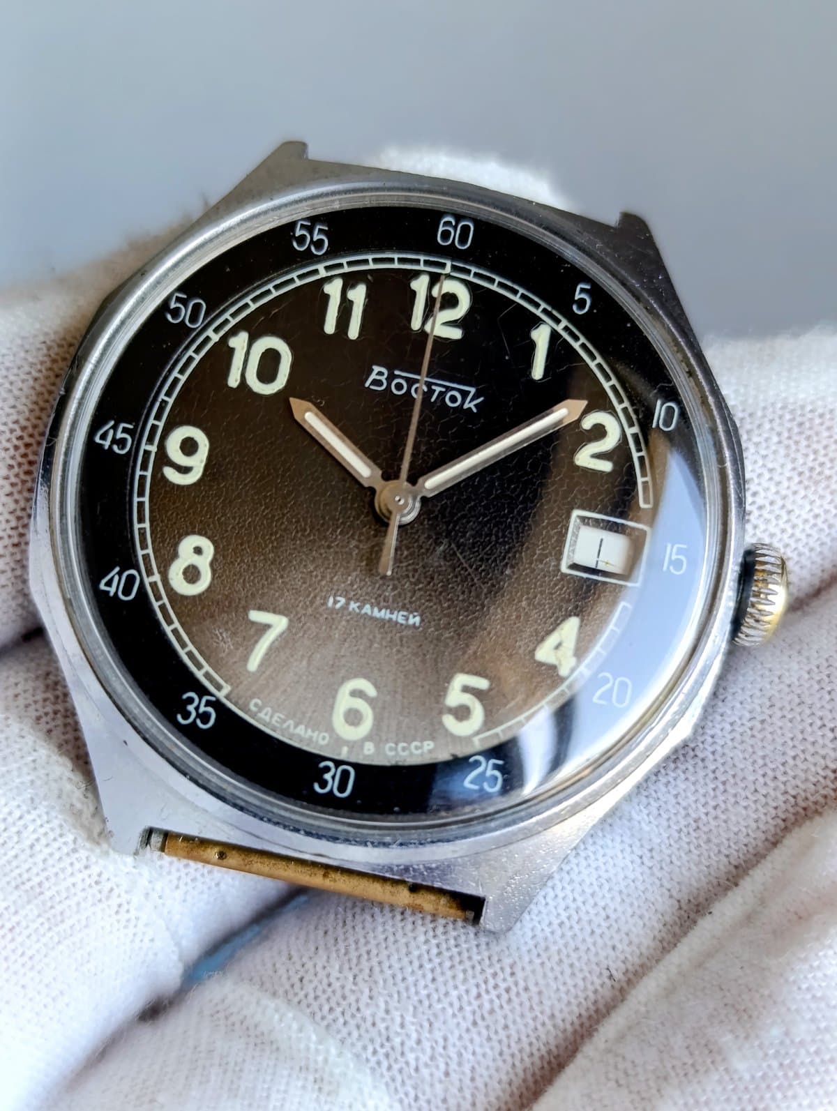 Soviet Vostok Watch 1980s Model 291175 Cal.2414A Serviced Vintage USSR – thumbnail 7