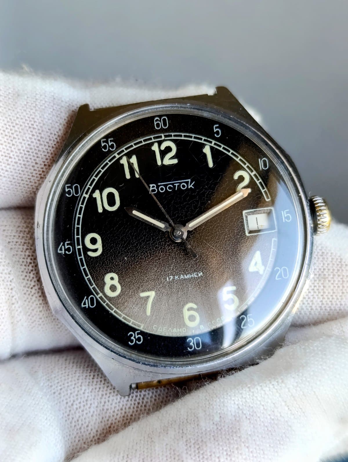 Soviet Vostok Watch 1980s Model 291175 Cal.2414A Serviced Vintage USSR – thumbnail 8