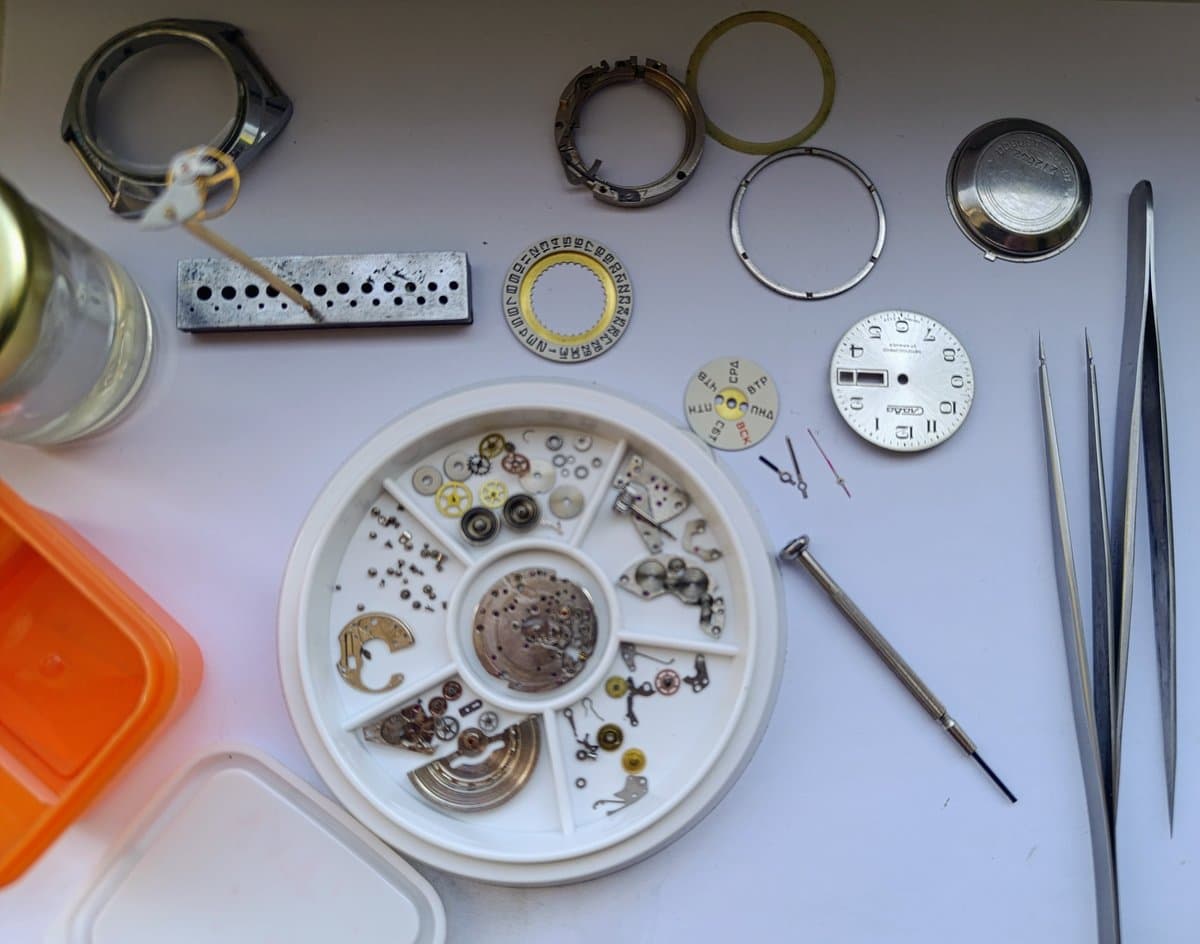 Vintage Slava Automatic Watch 2427 27 Jewels Soviet USSR Day Date – thumbnail 7