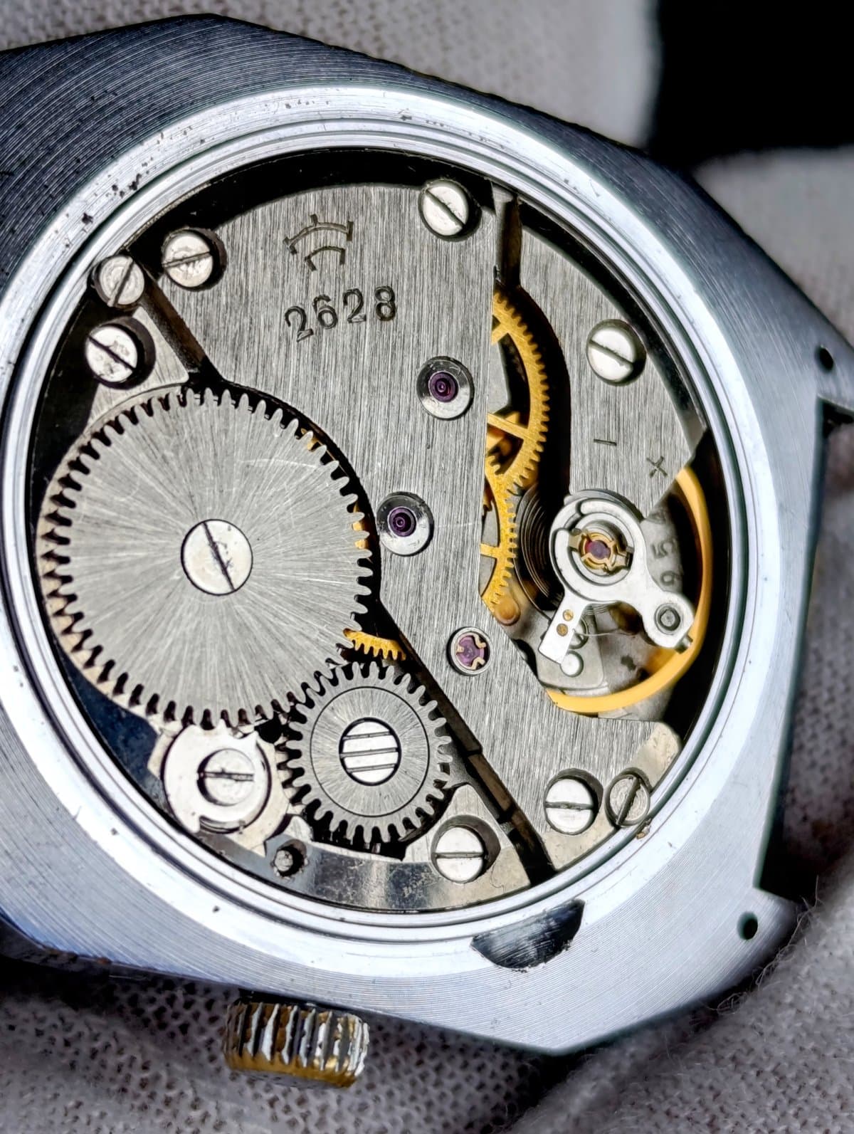 Vintage Raketa Star Wars USSR Watch 2628 Pearl Silver Dial Soviet Watch – thumbnail 2
