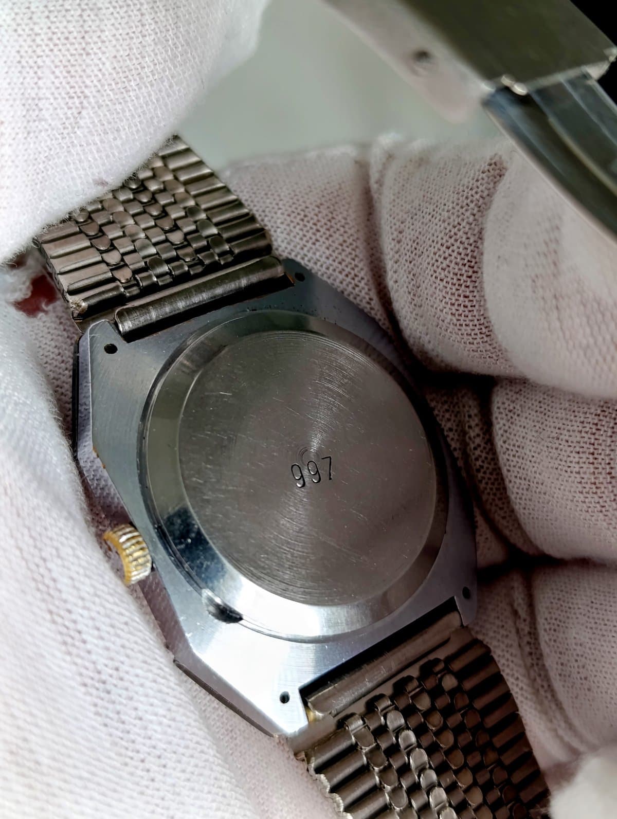 Vintage Raketa Star Wars USSR Watch 2628 Pearl Silver Dial Soviet Watch – thumbnail 7