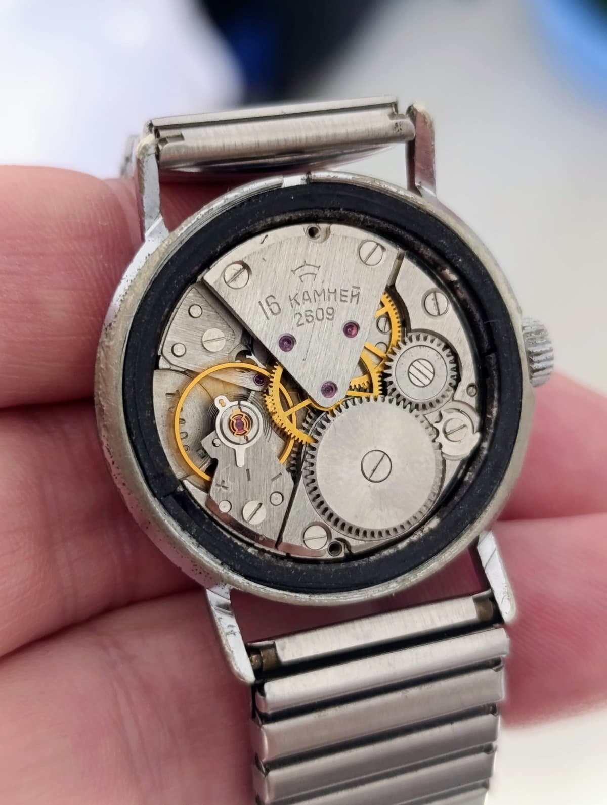 Vintage Raketa Soviet Watch Cal. 2609 16  Jewels Made in USSR 1970s – thumbnail 2