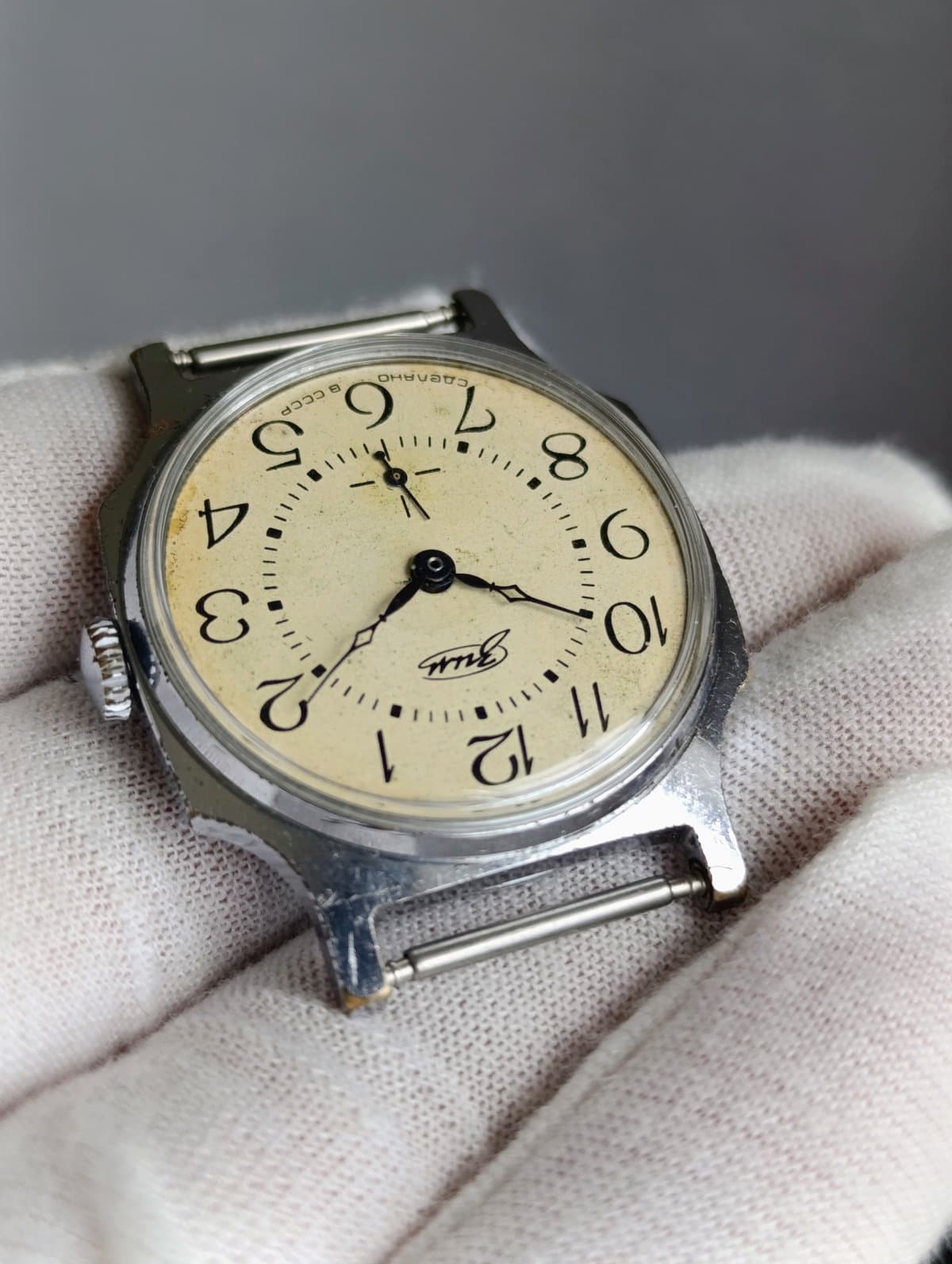 Vintage ZIM Soviet Dress Watch – Caliber 2602 Small Seconds Freshly Serviced  – thumbnail 5
