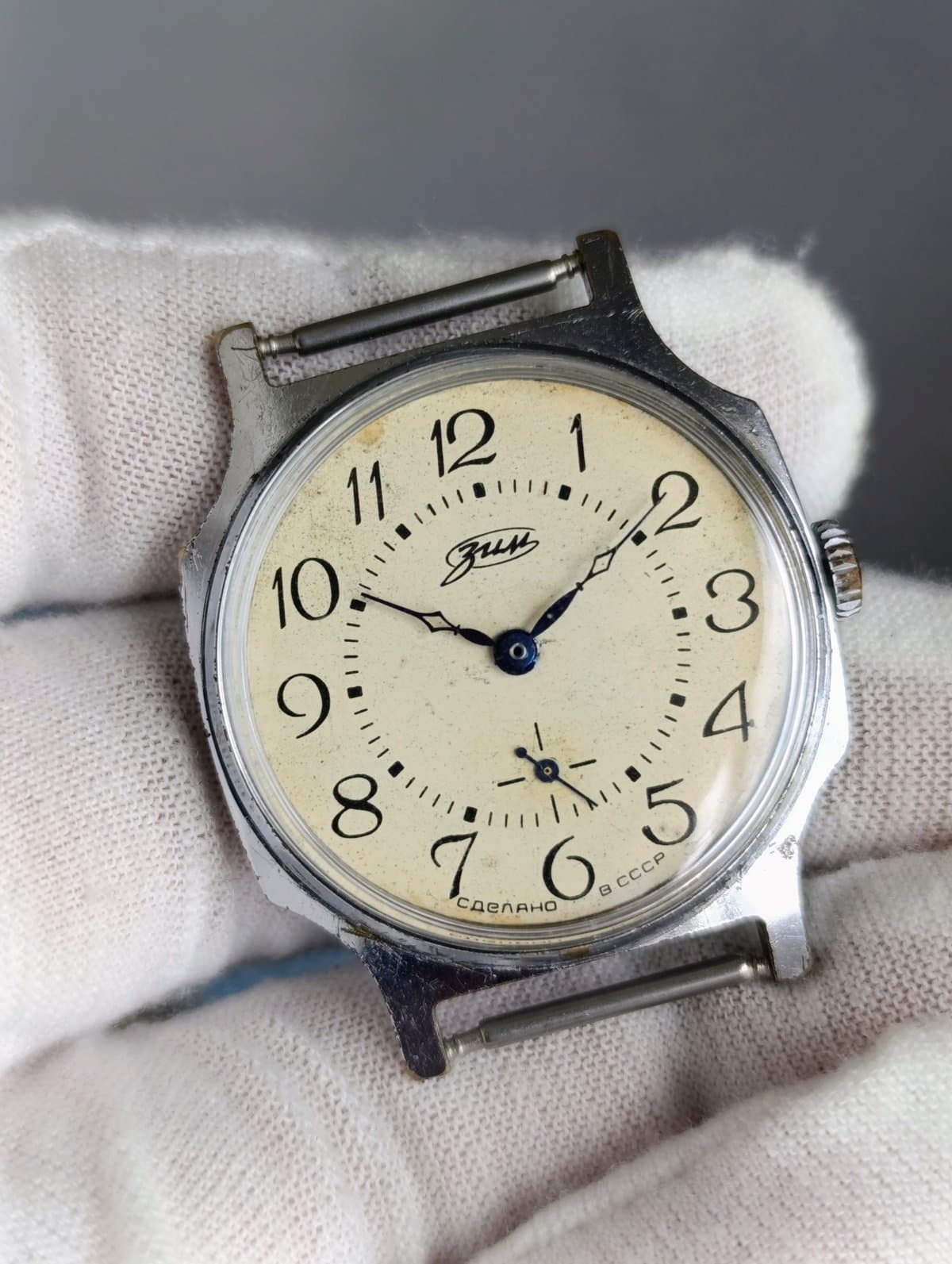 Vintage ZIM Soviet Dress Watch – Caliber 2602 Small Seconds Freshly Serviced  – thumbnail 7