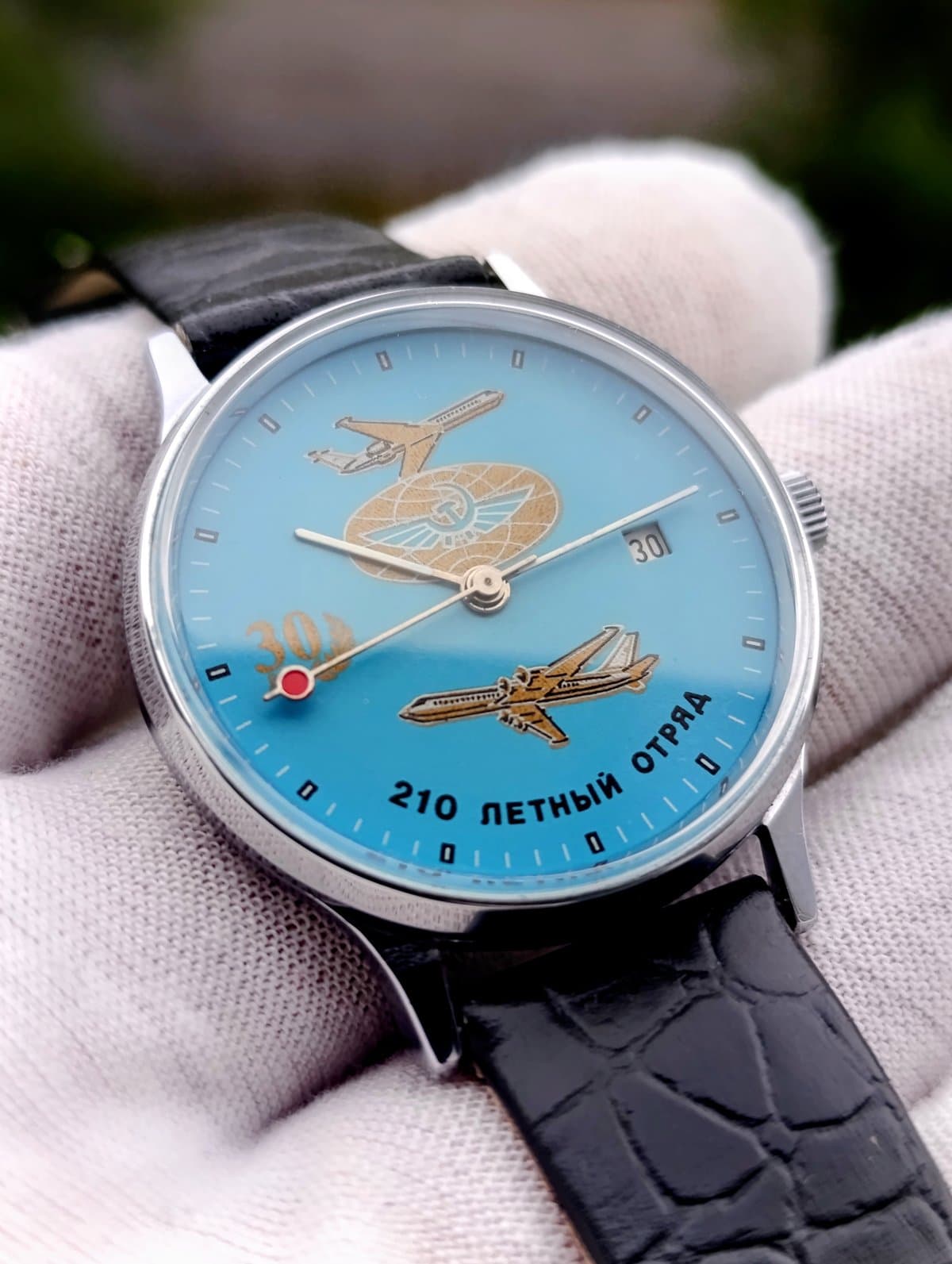 Vintage Slava Aviation Watch 210th Flight Squadron 1993 Mechanical 2414 – thumbnail 10