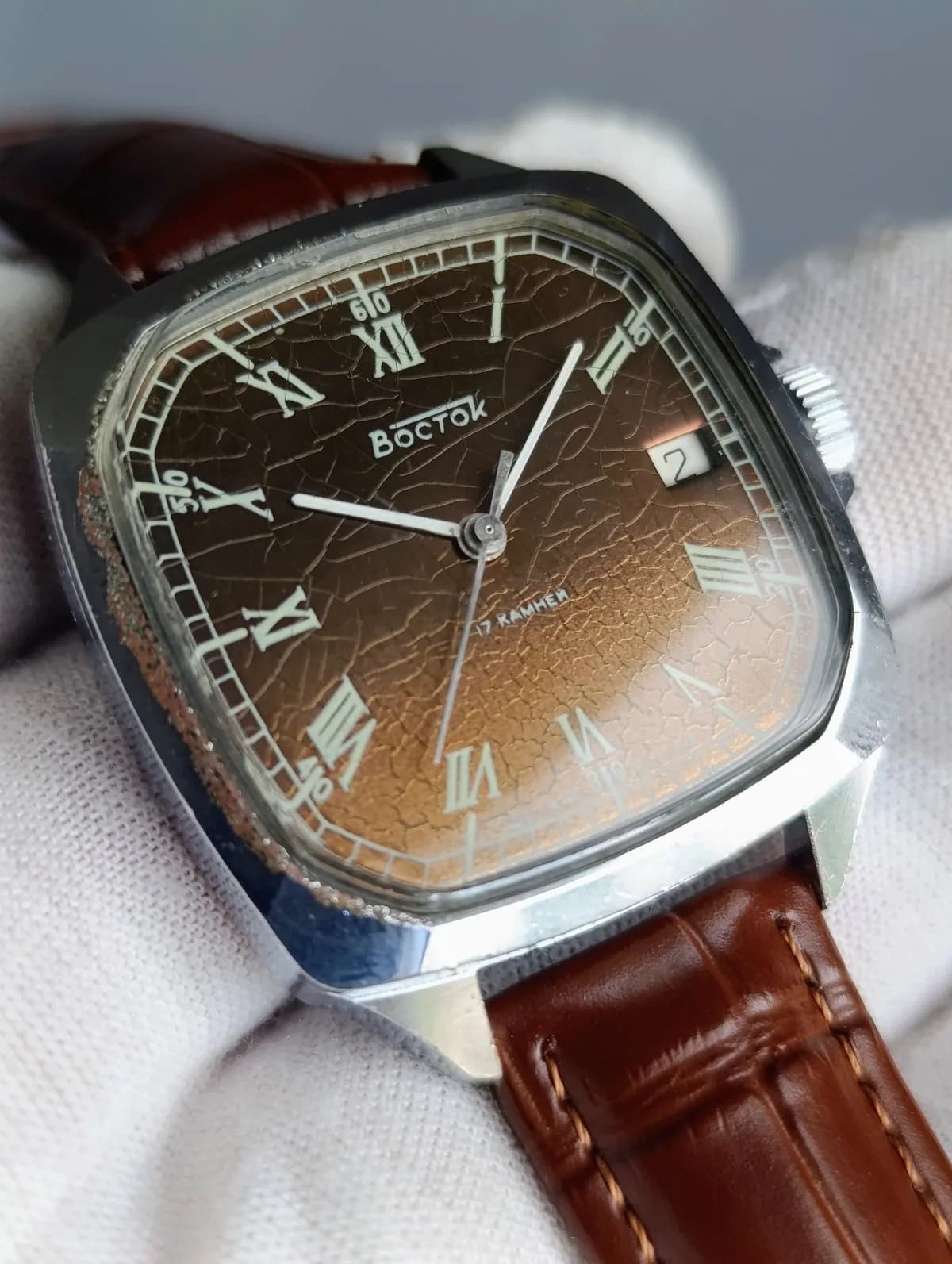 Vintage USSR Vostok Mechanical Watch Cal. 2414A Chistopol Watch Factory 1980s – thumbnail 3
