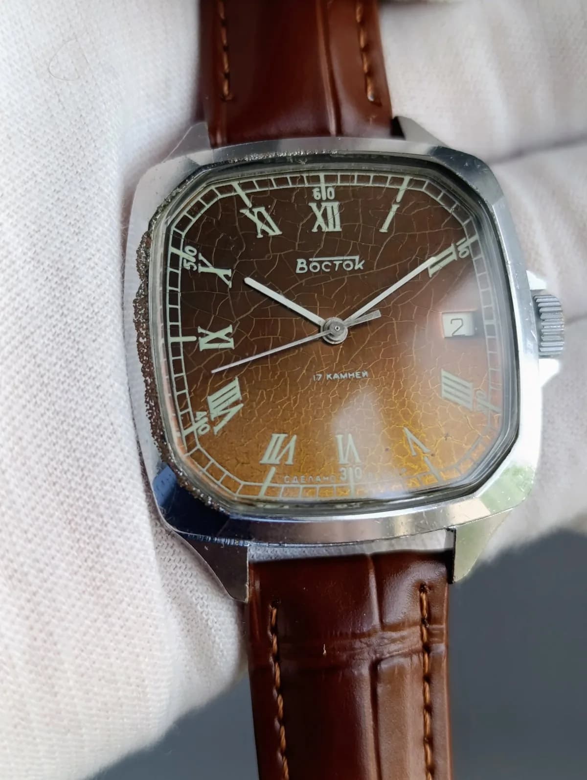 Vintage USSR Vostok Mechanical Watch Cal. 2414A Chistopol Watch Factory 1980s – thumbnail 7