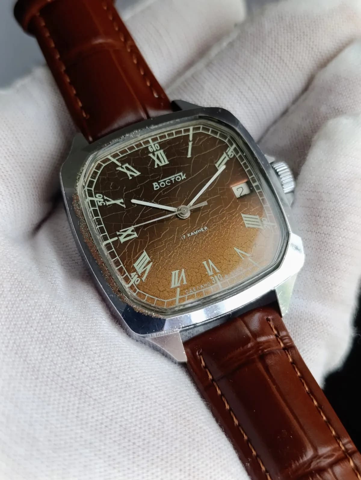 Vintage USSR Vostok Mechanical Watch Cal. 2414A Chistopol Watch Factory 1980s – thumbnail 9