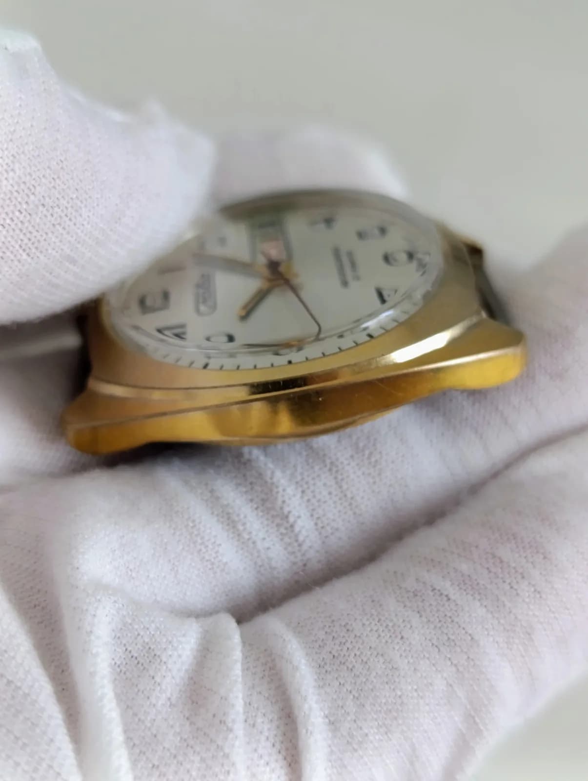 1980s Slava 2427 Automatic Soviet Watch 37mm Gold-Plated – thumbnail 5