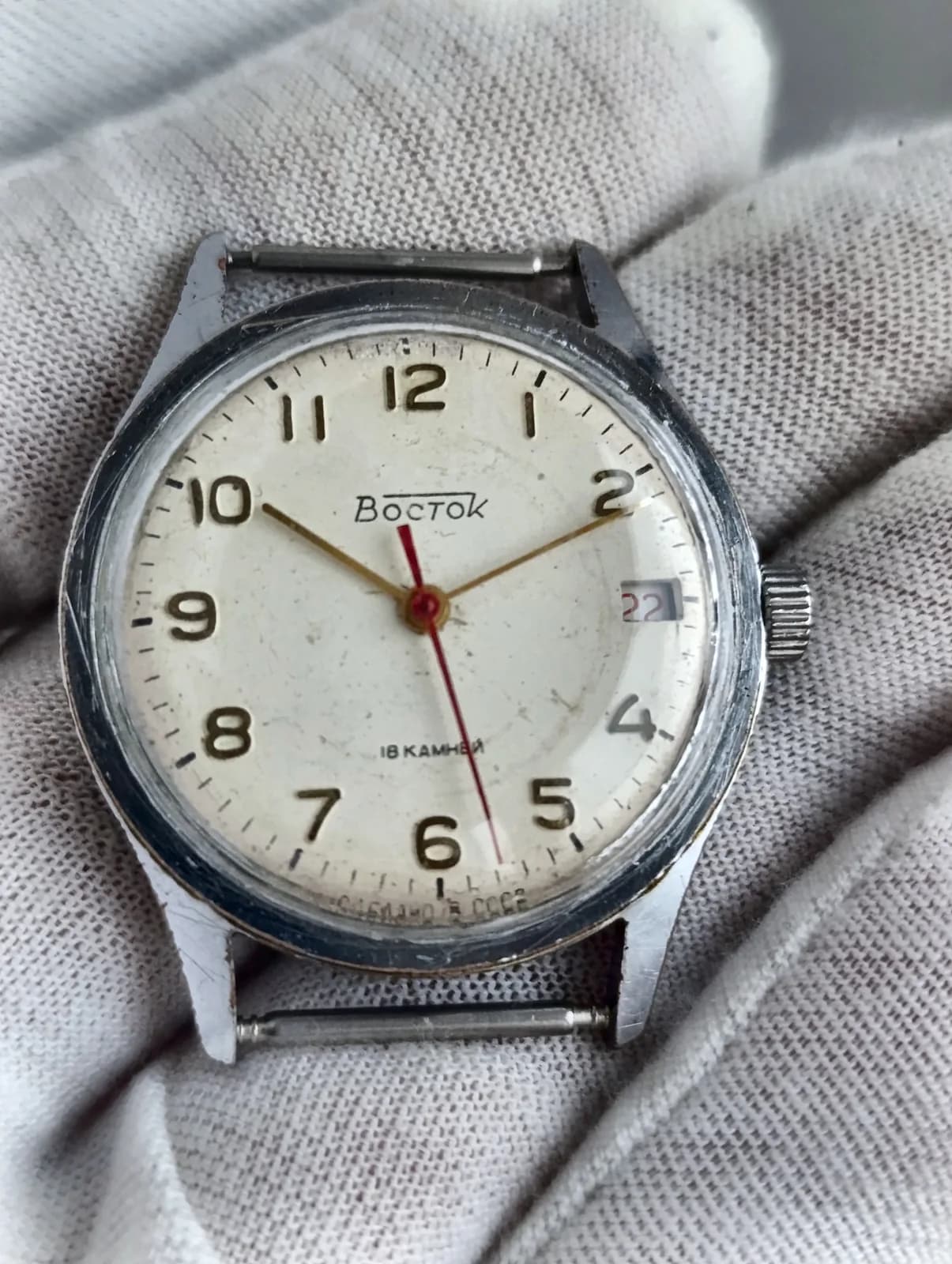 Vostok 2214 Soviet USSR Watch 1970s Chistopol Serviced – thumbnail 1
