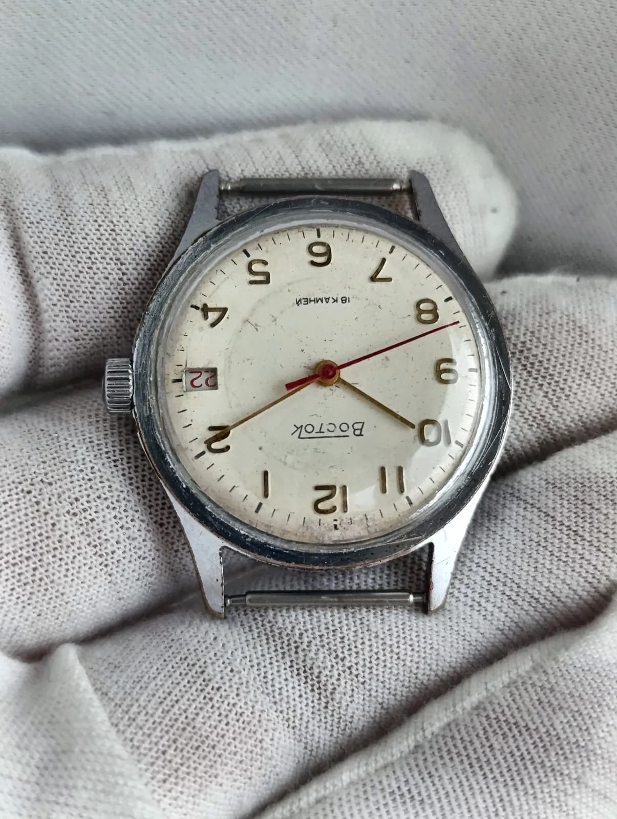 Vostok 2214 Soviet USSR Watch 1970s Chistopol Serviced – thumbnail 4
