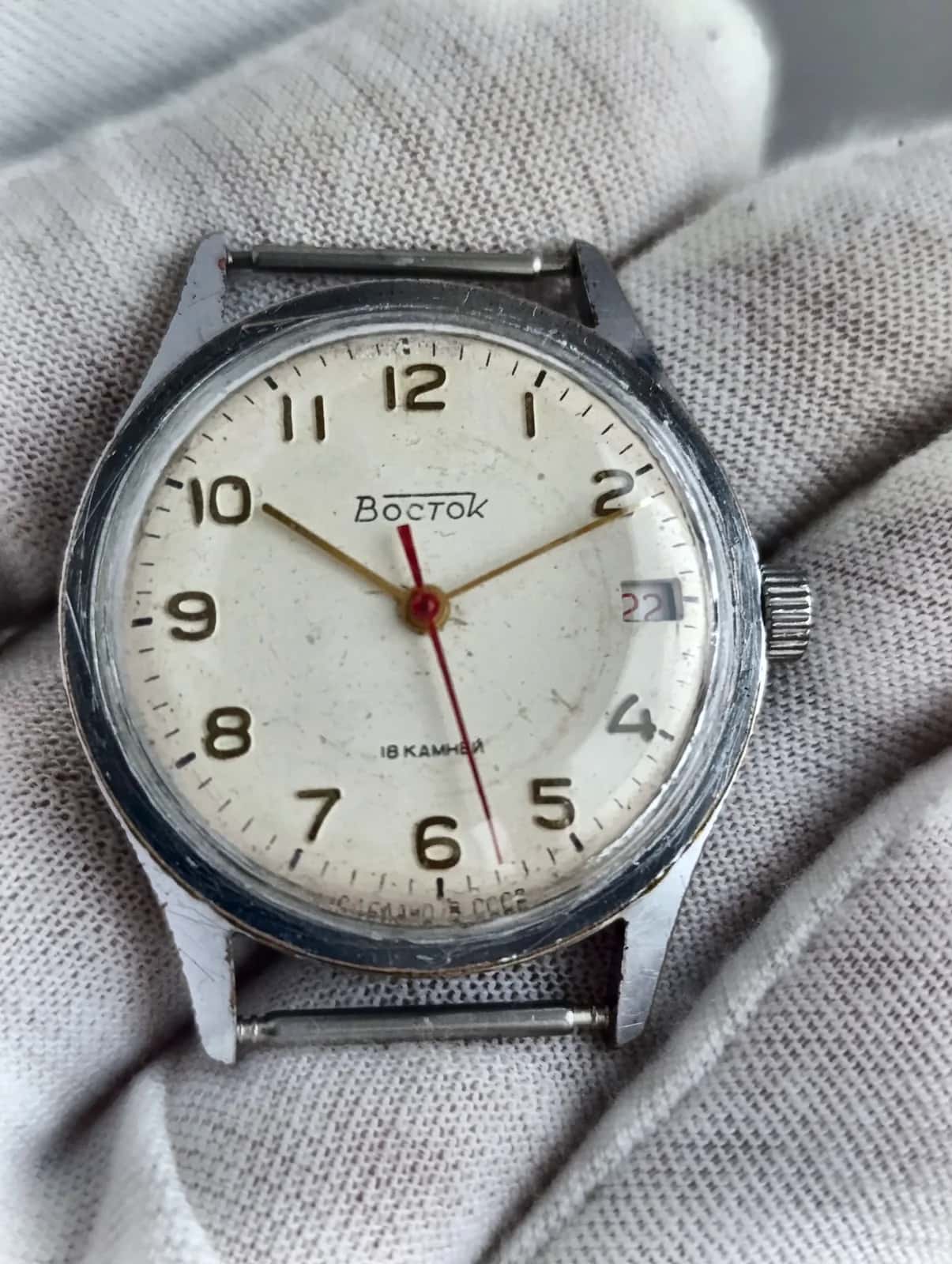 Vostok 2214 Soviet USSR Watch 1970s Chistopol Serviced